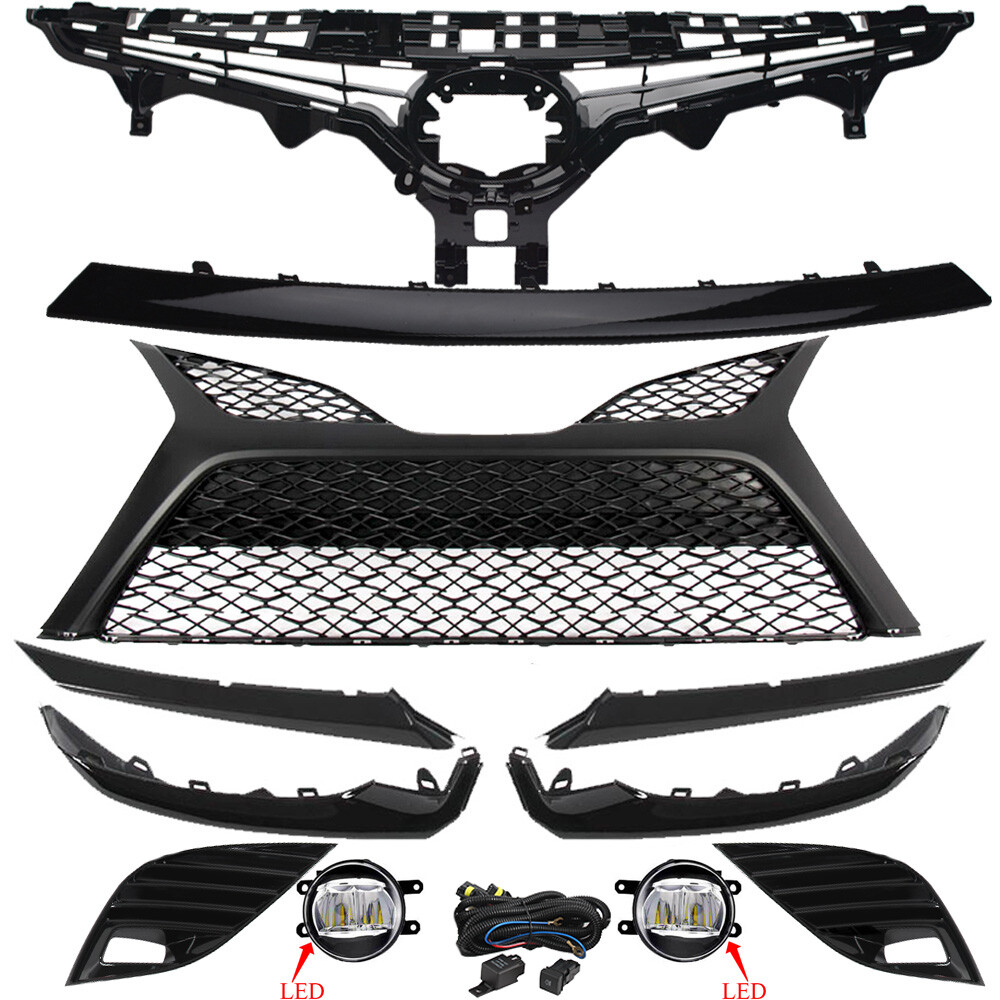 2018-2020 Toyota Camry SE Front Grille & Fog Light Trim Kit