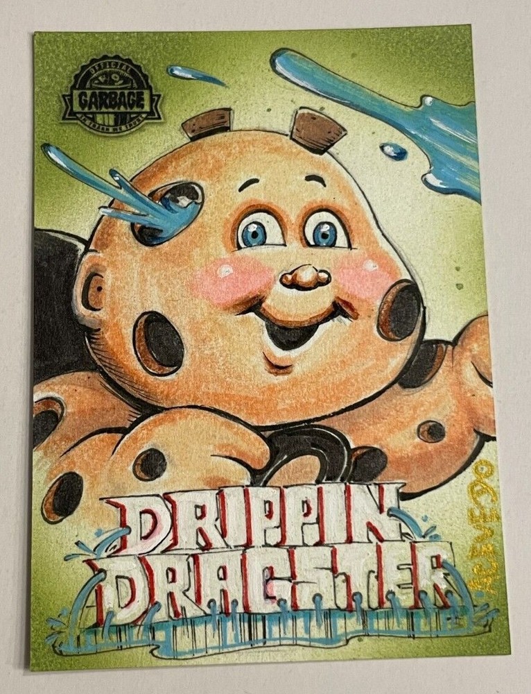 2022 Topps GPK Krashers 3 Drippy Dan Sketch Card by David Acevedo