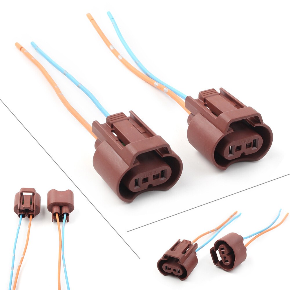 Wire Pigtail Female U 9006 HB4 Two Harness Fog Light Socket Connector Bulb US