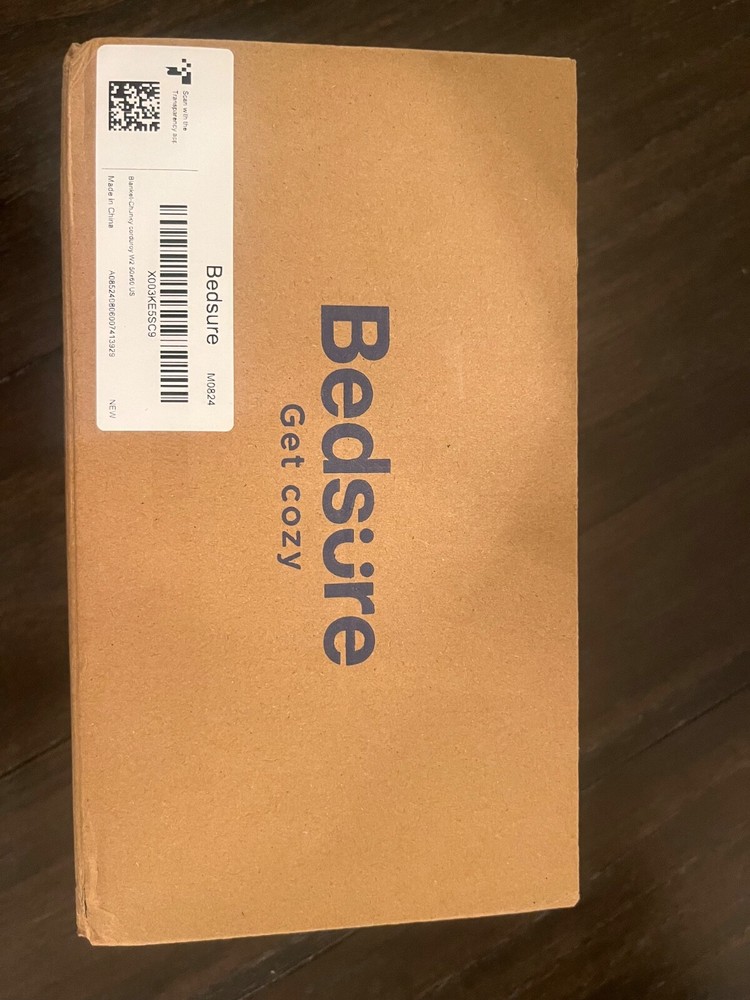 Bedsure Get Cozy Super Soft Cozy Sherpa Blanket in White NEW in Box