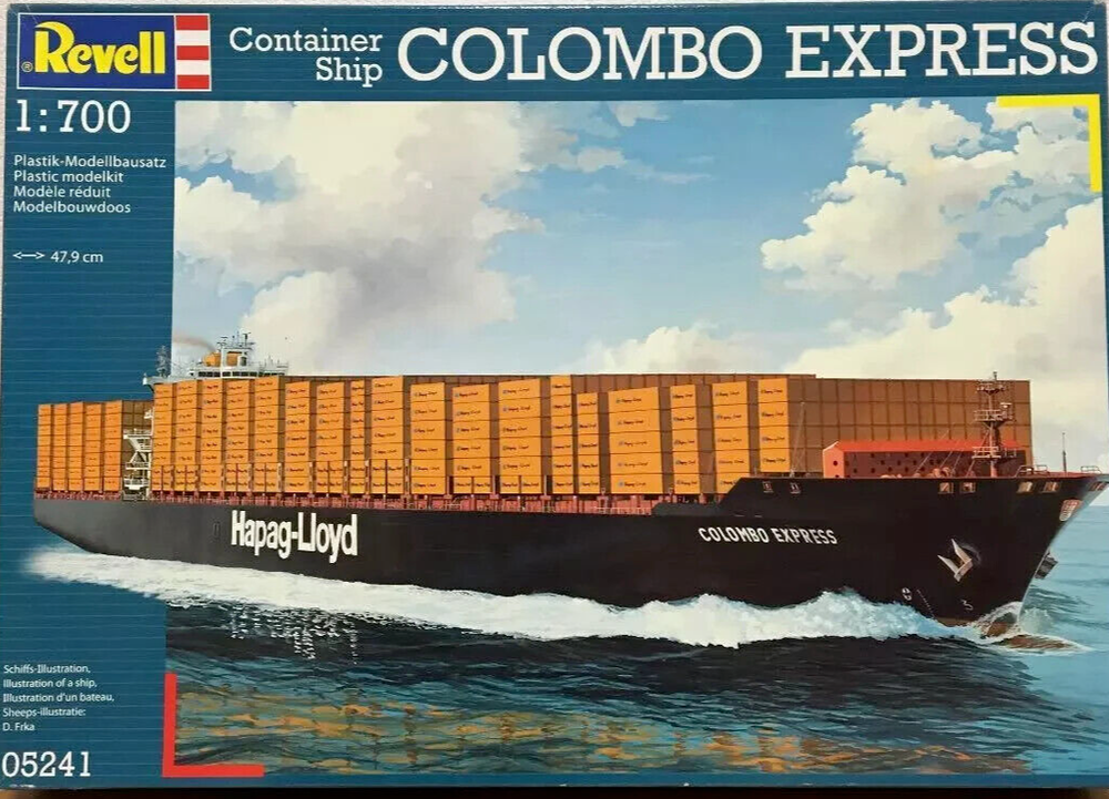 1/700 Hapag Lloyd Container Ship Kit,  COLOMBO EXPRESS: WATERLINED!  RG 05241