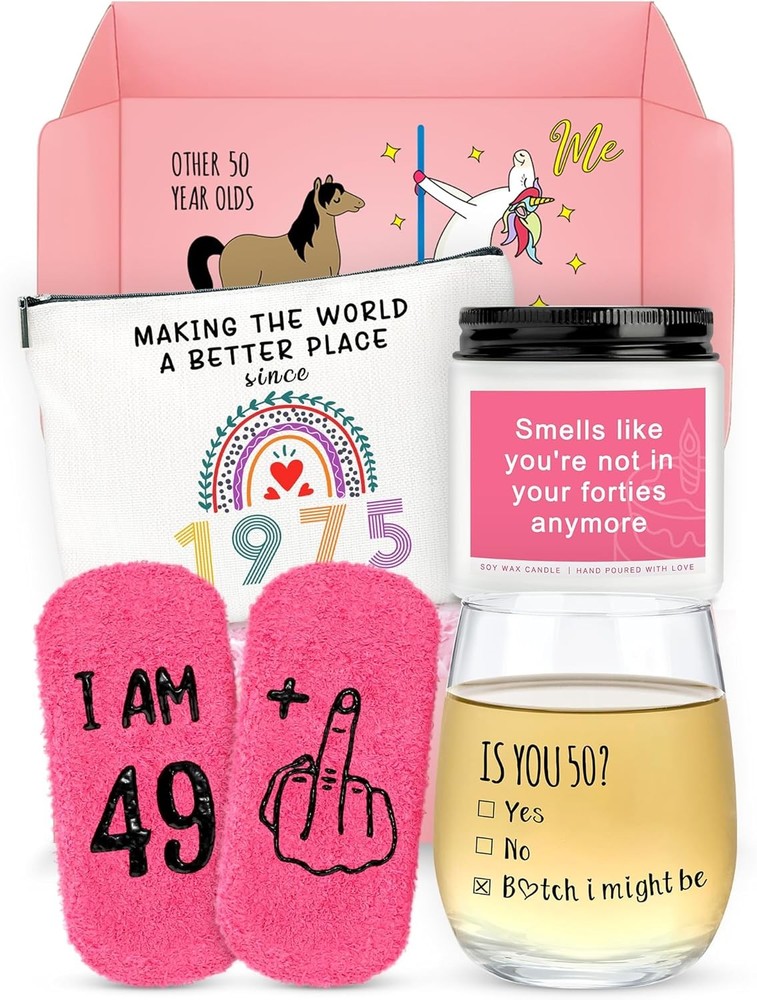 50th Birthday Gifts for Her 50 year old birthday decorations, 50 gift ideas