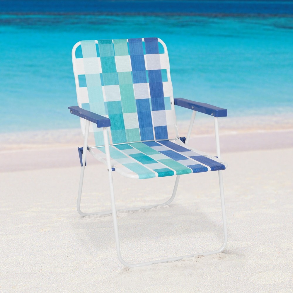 Folding Beach Chair Portable Lightweight Outdoor Patio Lawn Garden Web Chair