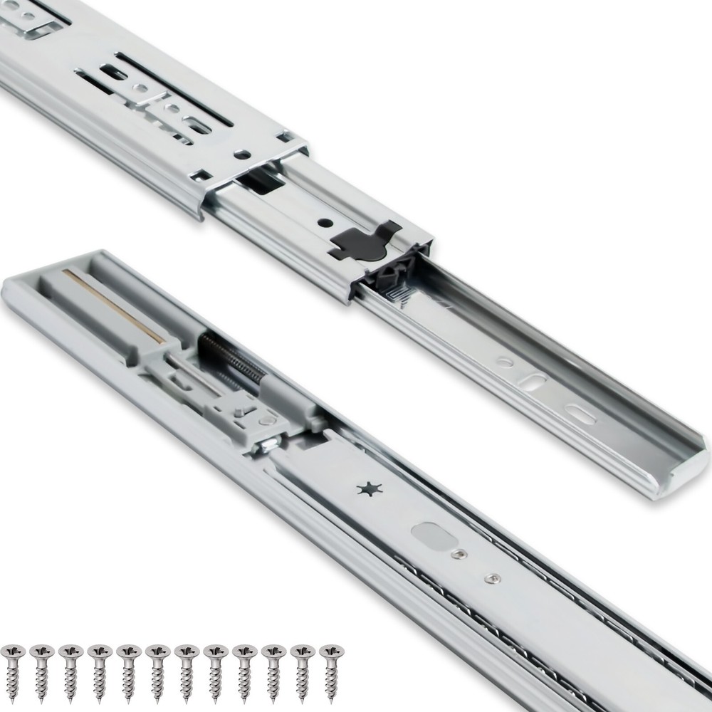 Soft Close Drawer Slides, Side Mount, Ball Bearing 12