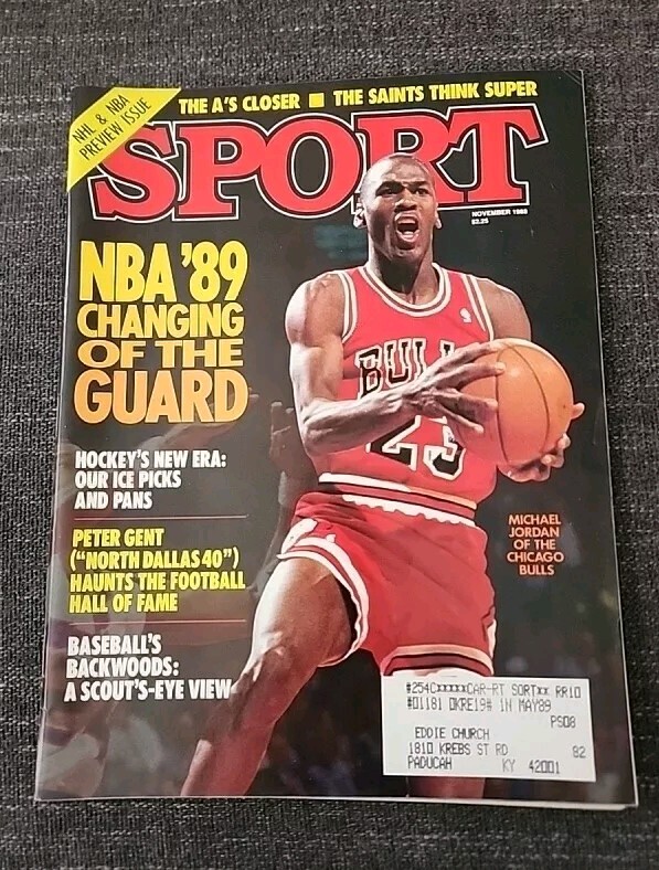 November 1988 SPORT Magazine ~ Michael Jordan Bulls NBA Basketball HOF