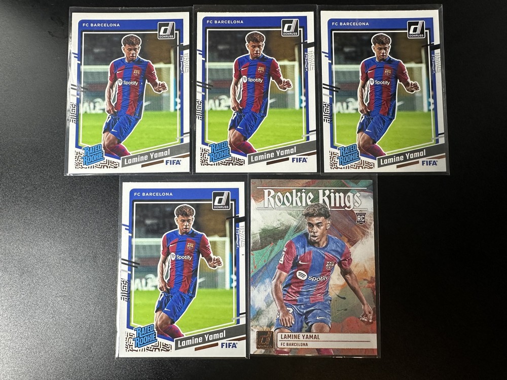 Lamine Yamal 2023-24 Panini Donruss Optic FIFA #177 RC Rated Rookie Holo lots 5