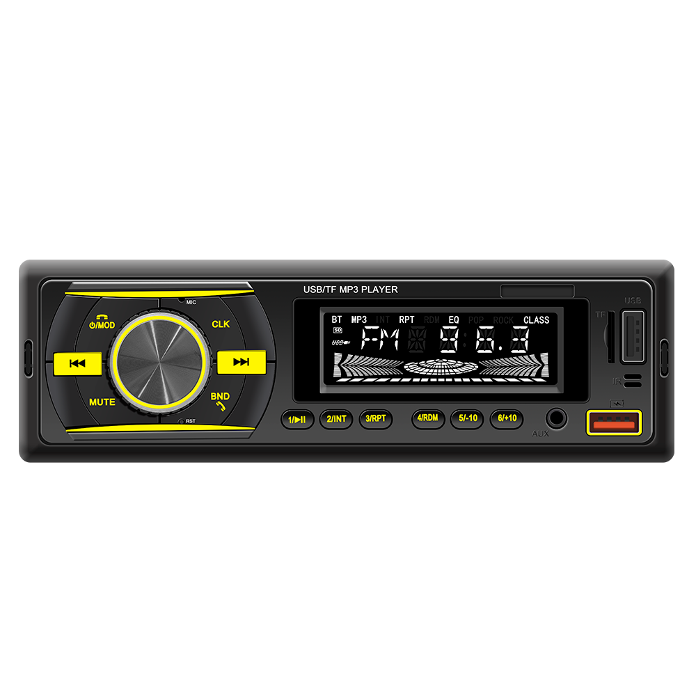 1DIN Car Stereo with Bluetooth, MP3, FM, USB, TF, and AUX Input