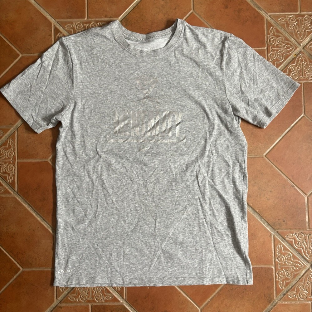 The Nike Tee Dri-Fit Grey ‘Mentality’ Mens T-Shirt Size Large