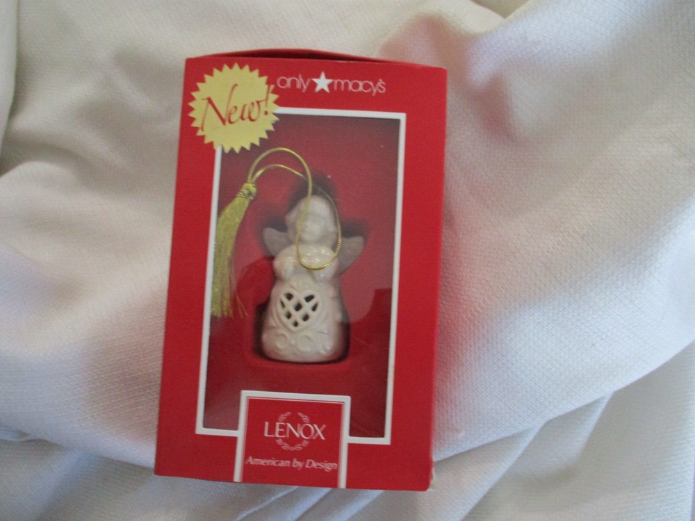 Lenox Angel 2.75-Inch Wishes Christmas Ornament New Macy's Exclusive