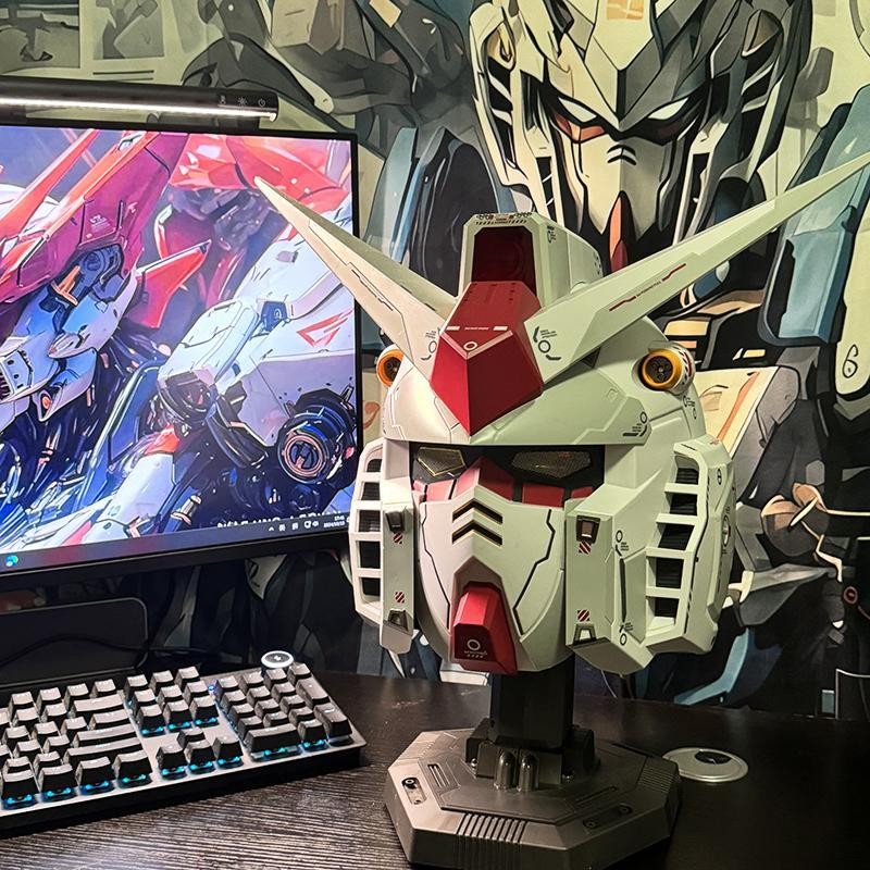 RX-78 Blue Golden Gundam Full Set Helmet Glowing Head Mask Dress Up Cosplay Prop