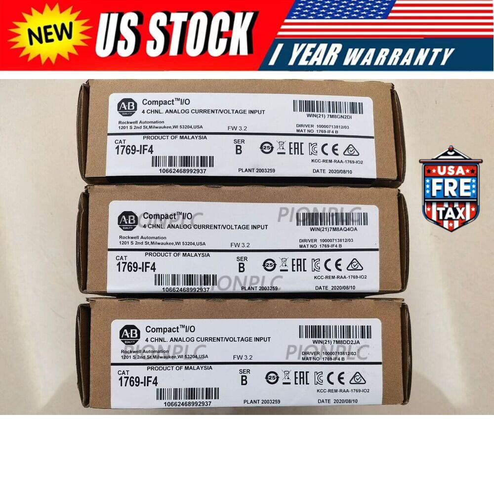 AB 1769-IF4 B CompactLogix 4CH Analog Input Module 1769IF4 US US Free Tax