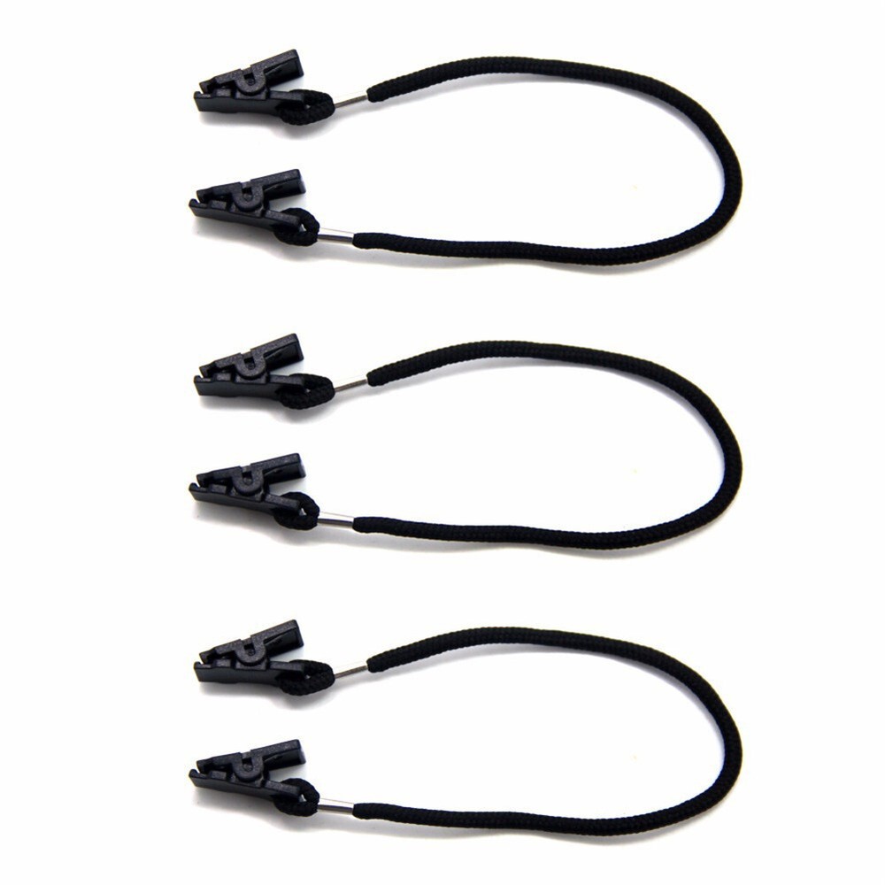 3-Pack Hat Clips - Windproof Chin Strap for Caps & Fishing Apparel