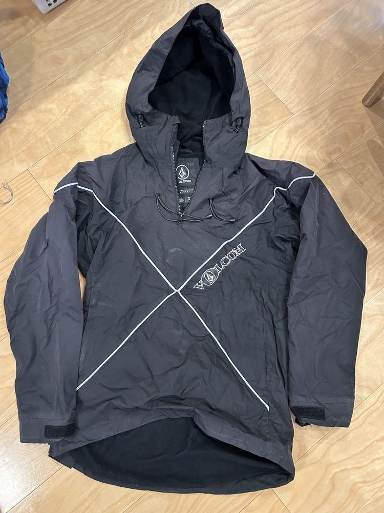 Volcom Snowboard Anorak Jacket Mens Size M Black