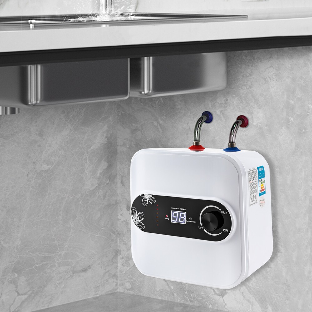 1.5KW Electric Mini-Tank Water Heater for RV Trailer Kitchen Under Sink Counter