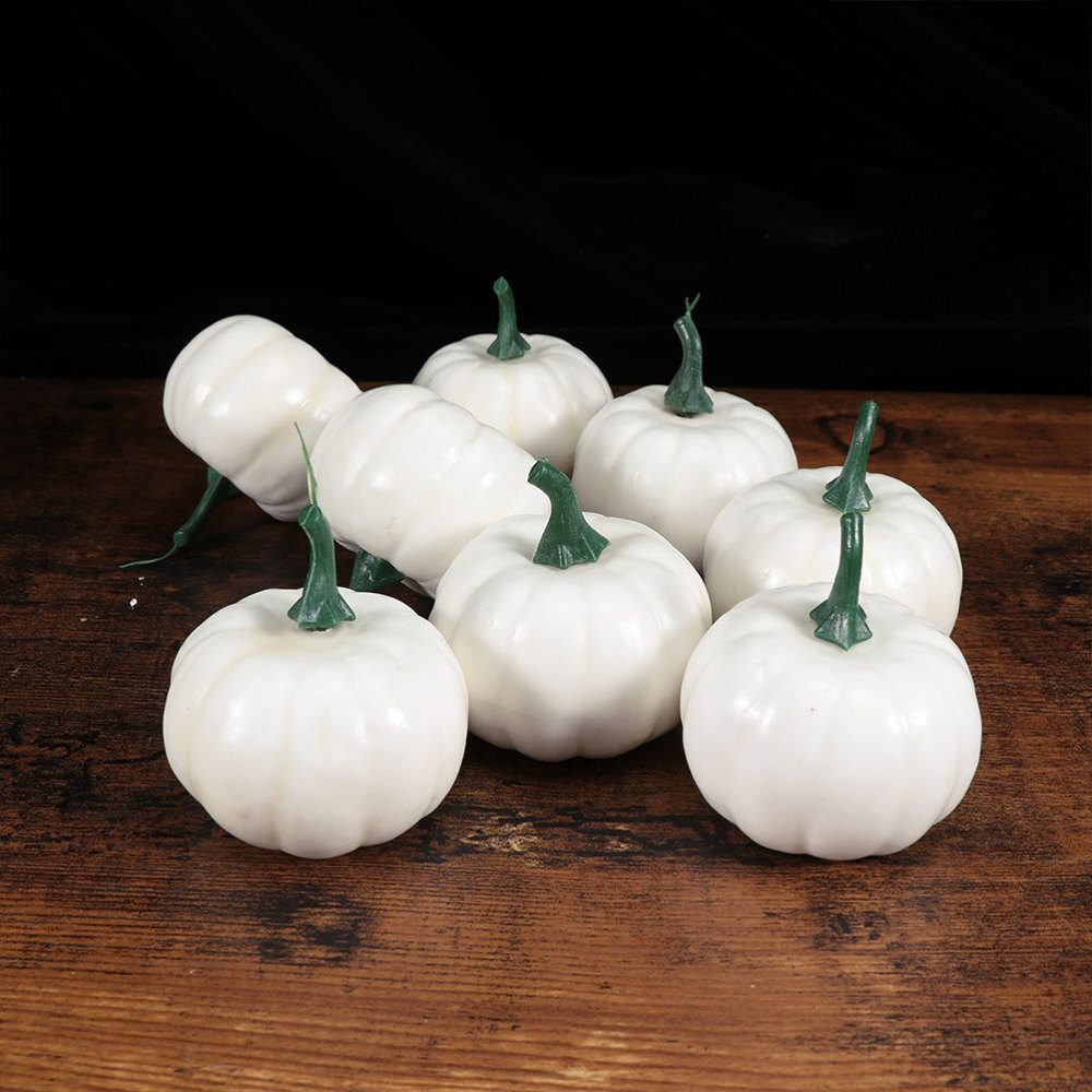 15Pcs DIY Pumpkin Decor – Artificial Halloween Props for Spooky Decorations  
