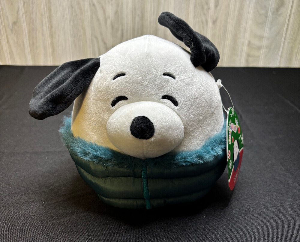 Snoopy in Puffer Jacket 6.5 Inch Soft Plush Christmas Squishmallow Peanuts