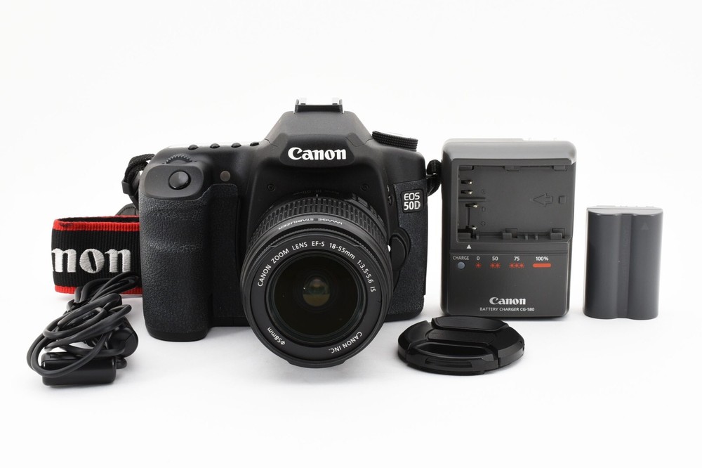 Canon EOS 50D 15.1MP Digital SLR Camera + EF 18-55mm F/3.5-5.6 From JAPAN #2109