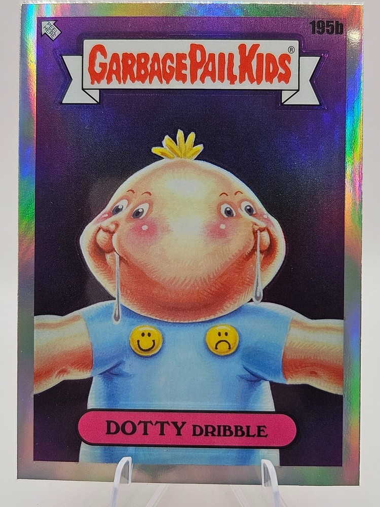 2022 Topps Chrome Garbage Pail Kids GPK Series 5 Refractor #195b Dotty Dribble