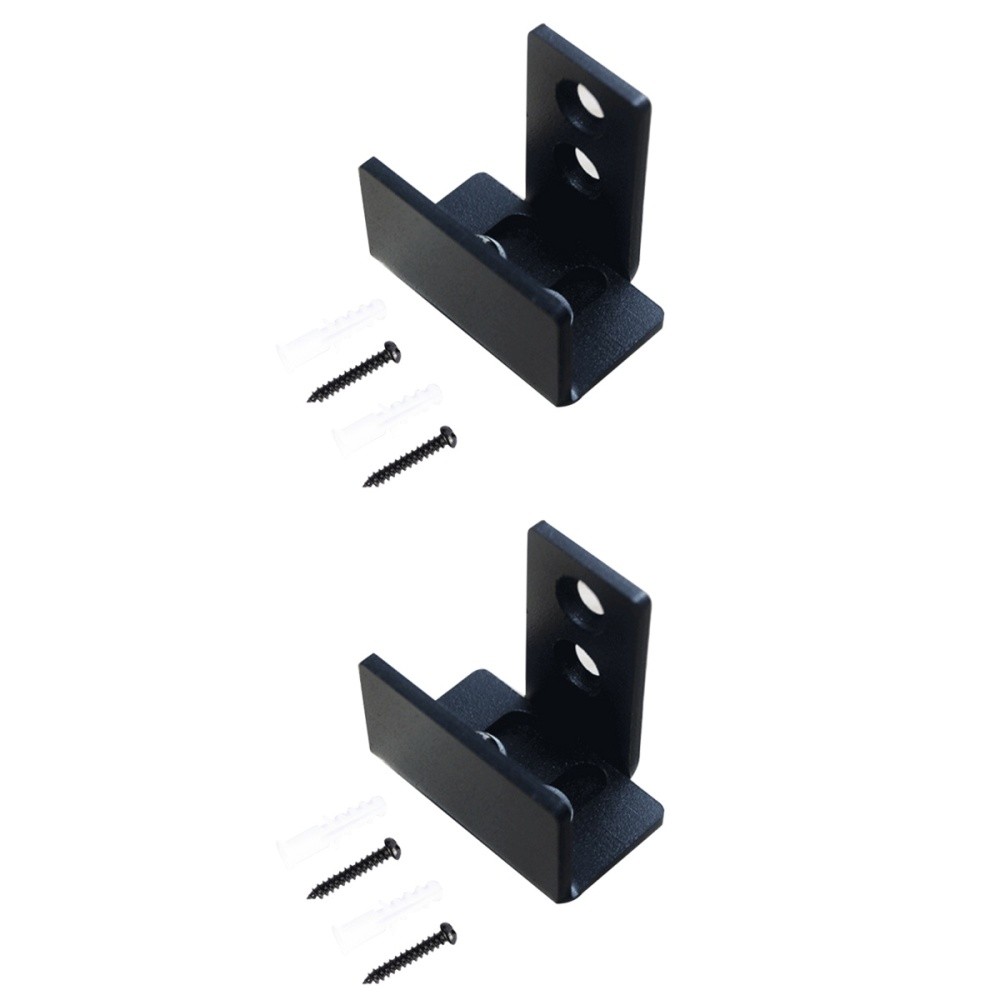 2PCS Wall Guide Sliding Door Stopper Barn Closet Floor Mount