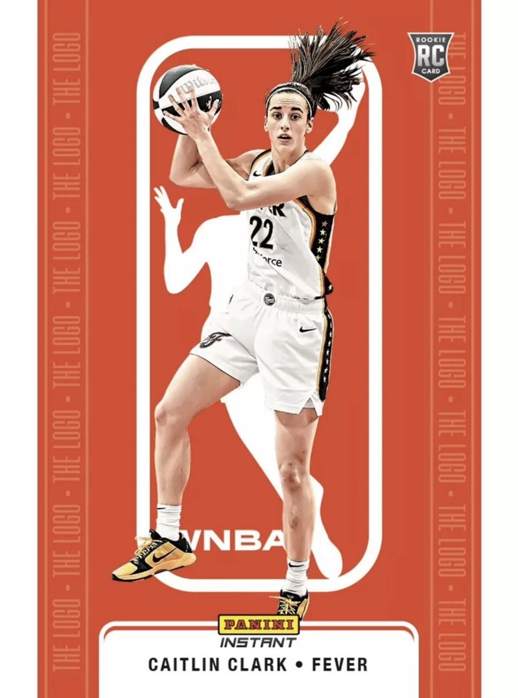 PRESALE Caitlin Clark RC - 2024 WNBA PANINI INSTANT THE LOGO INSTANT CARD FEVER-image