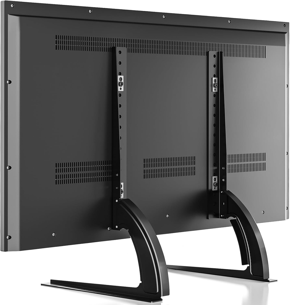 Universal Table Top TV Stand Base TV Legs with Height Adjustment Fits Most 32-55