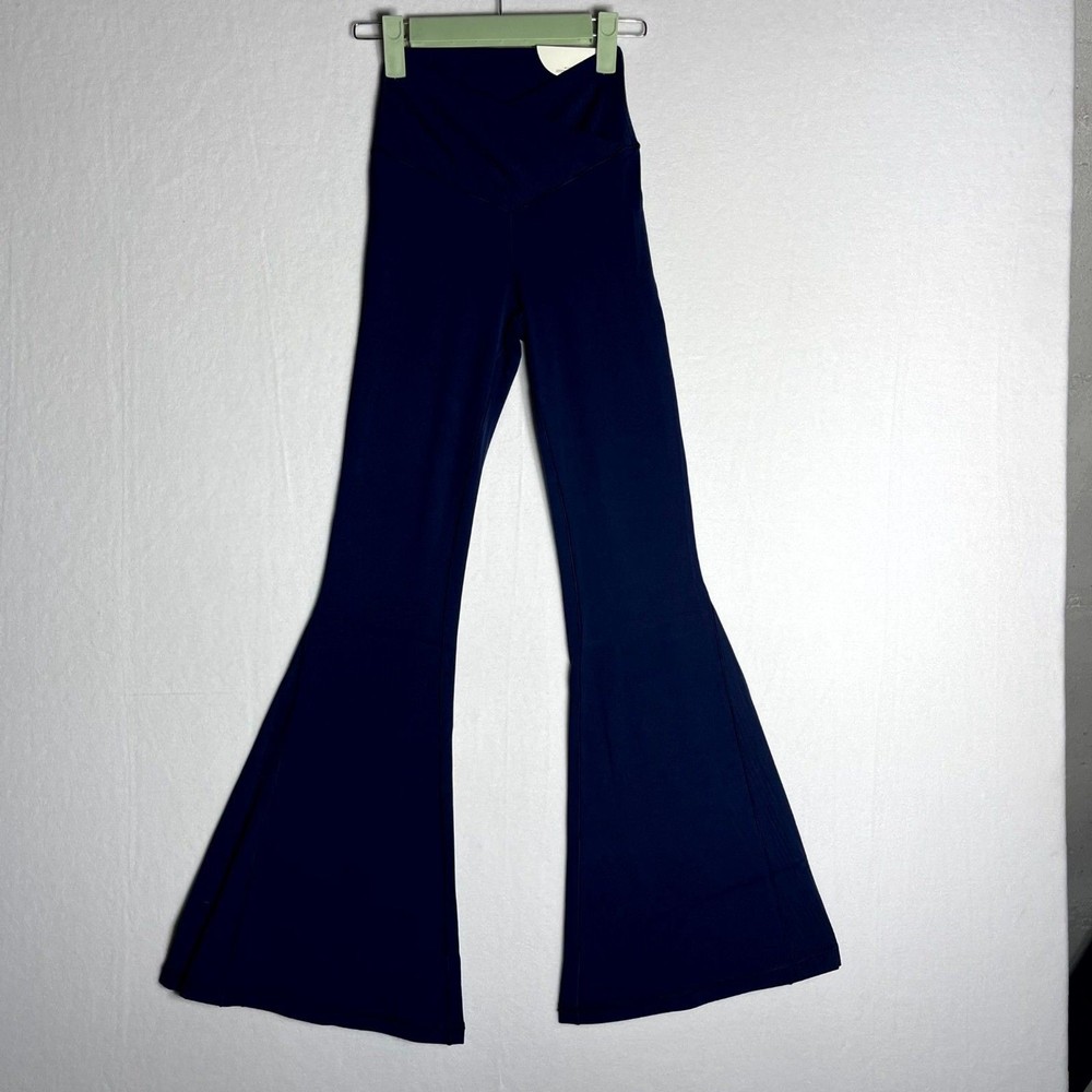 Aerie Real Me High Waisted Crossover Rib Super Flare Leggings Offline