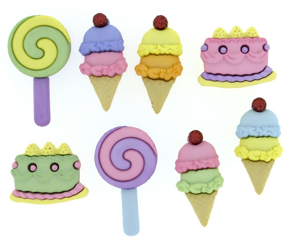 (2) Jesse James Dress It Up Buttons Decoden Bling Pastel Cakes, NEW