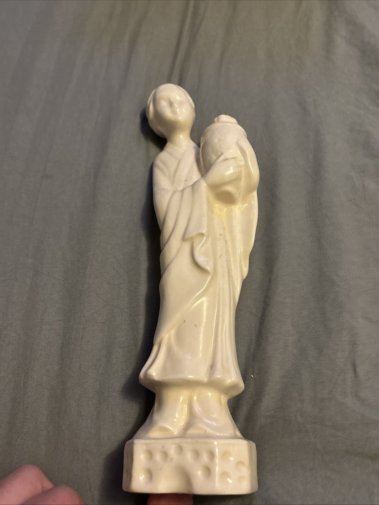 Antique Guanyin Kwan Yin Blanc De Chine Statue Figure Chinese Buddhist Goddess