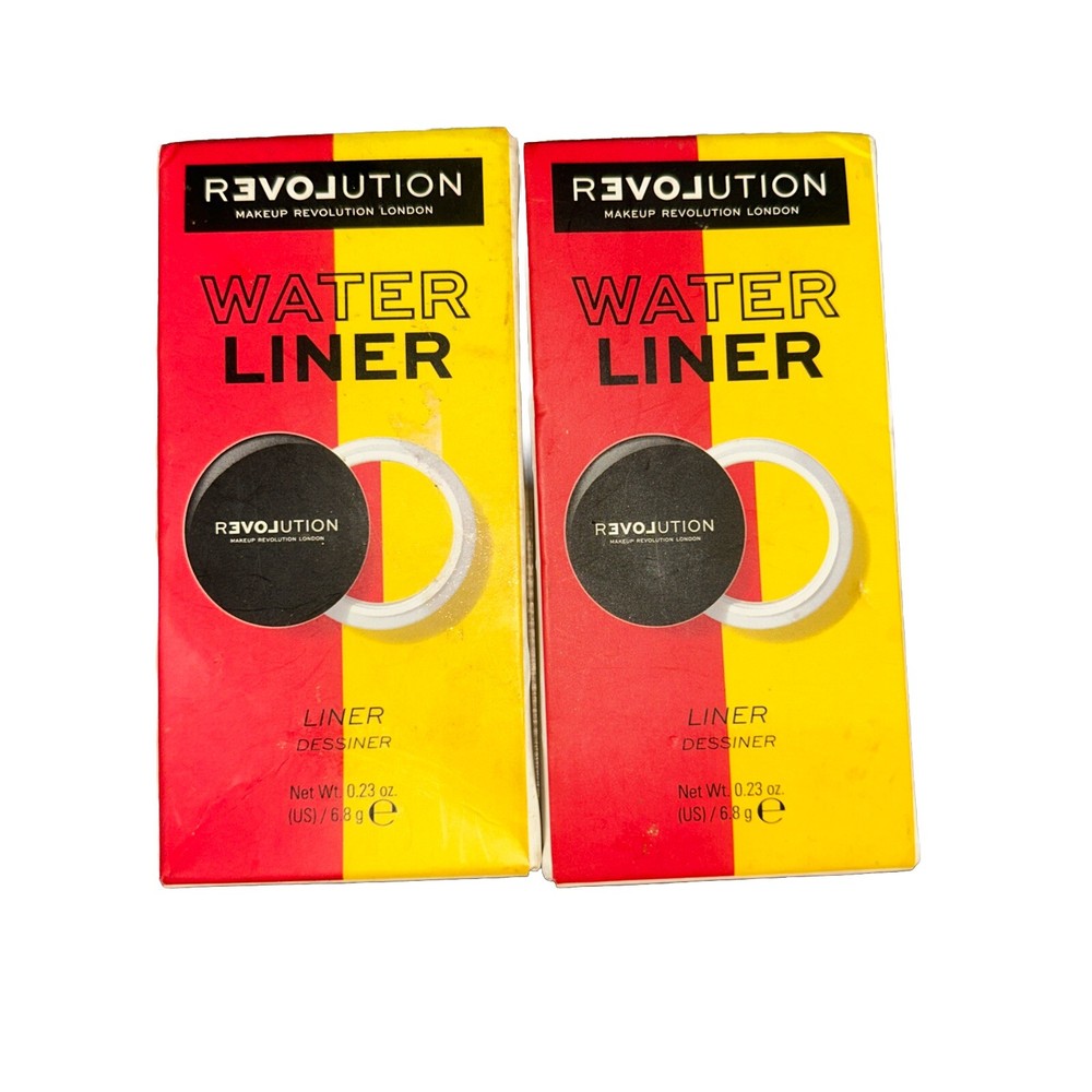 (2) Relove by Revolution Water Activated Eyeliner #Double Up - 0.23 Oz Each