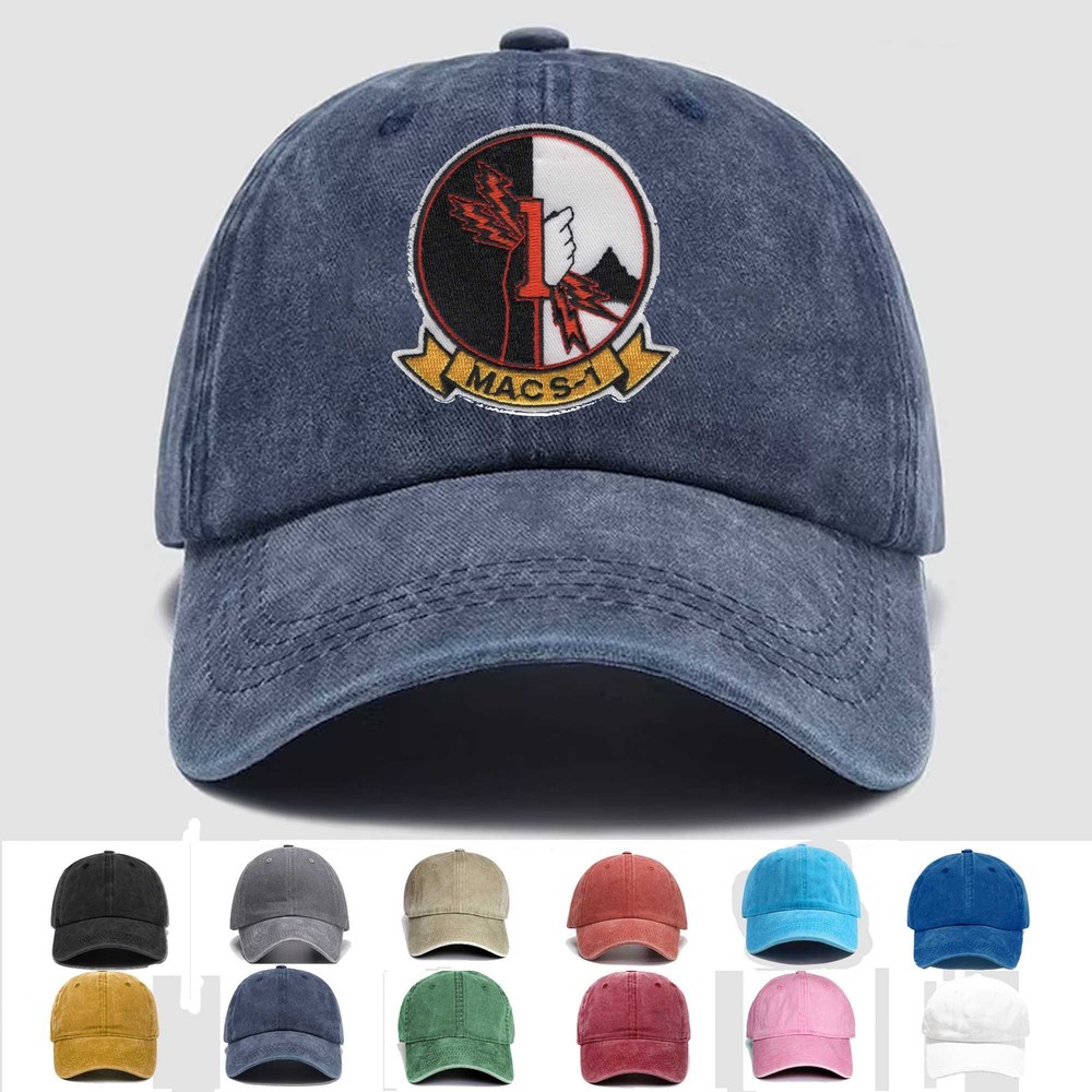 Custom Embroidered Hat MACS-1 Air Control Squadron, Veteran Cap, Trucker Hat