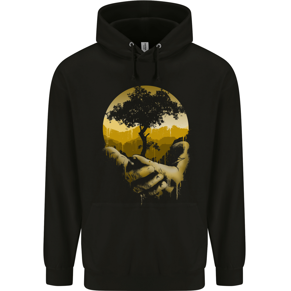 Forsaken Planet Environment Climate Change Mens 80% Cotton Hoodie