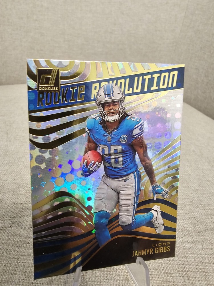 Jahmyr Gibbs 2023 Donruss Rookie Revolution Lions