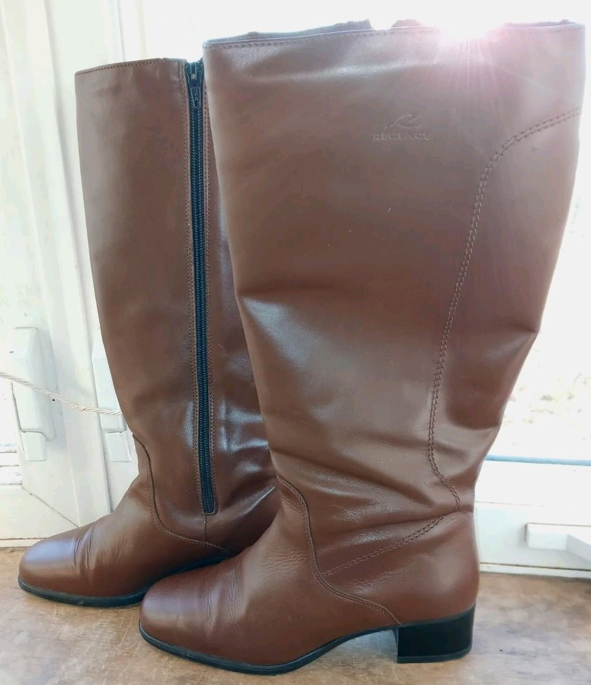 Regence Tall Fleece Lined Leather Boots