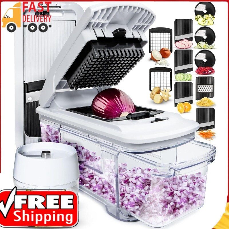 Fullstar Multi-Purpose Veggie Chopper Slicer Grater Kitchen Tool