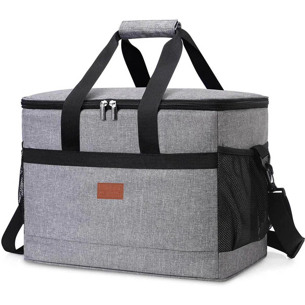 Large Capacity Collapsible Cooler Bag Insulated Picnic Lunch Bag Box Cooling Bag