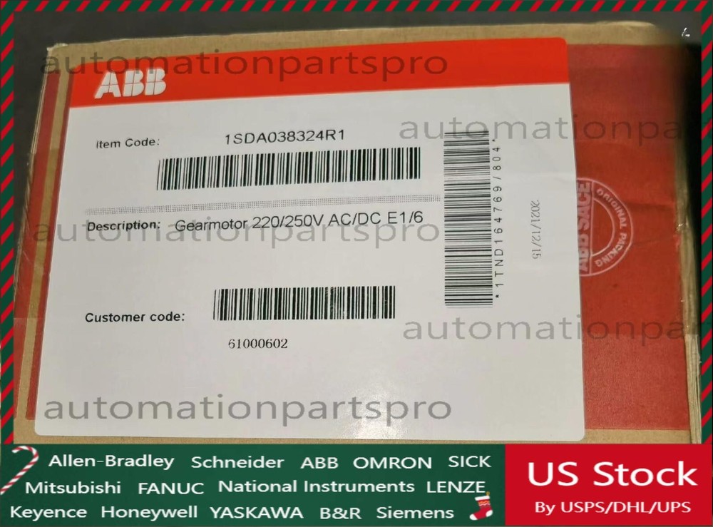1SDA038324R1 ABB Spring Energy Storage Motor SACE New
