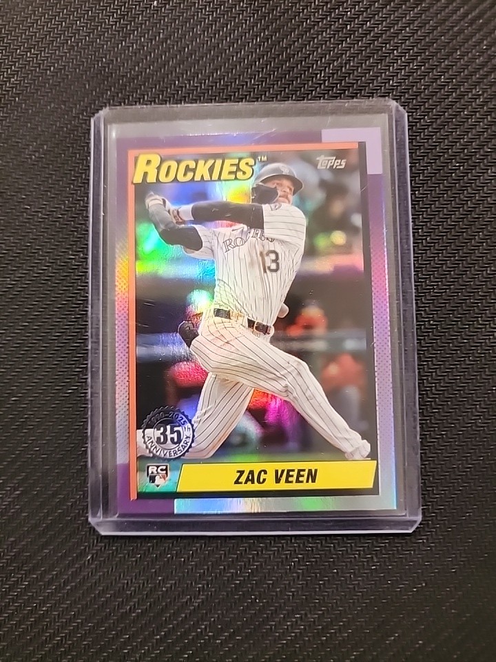 2025 Topps update series Zac Veen RC U90-34 35Th Anniversary Foil