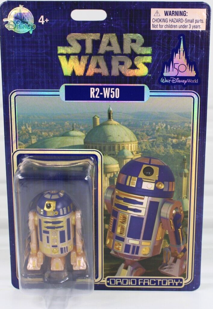 STAR WARS R2-W50 DROID FACTORY ACTION FIGURE DISNEY WORLDS 50TH EXCLUSIVE NEW