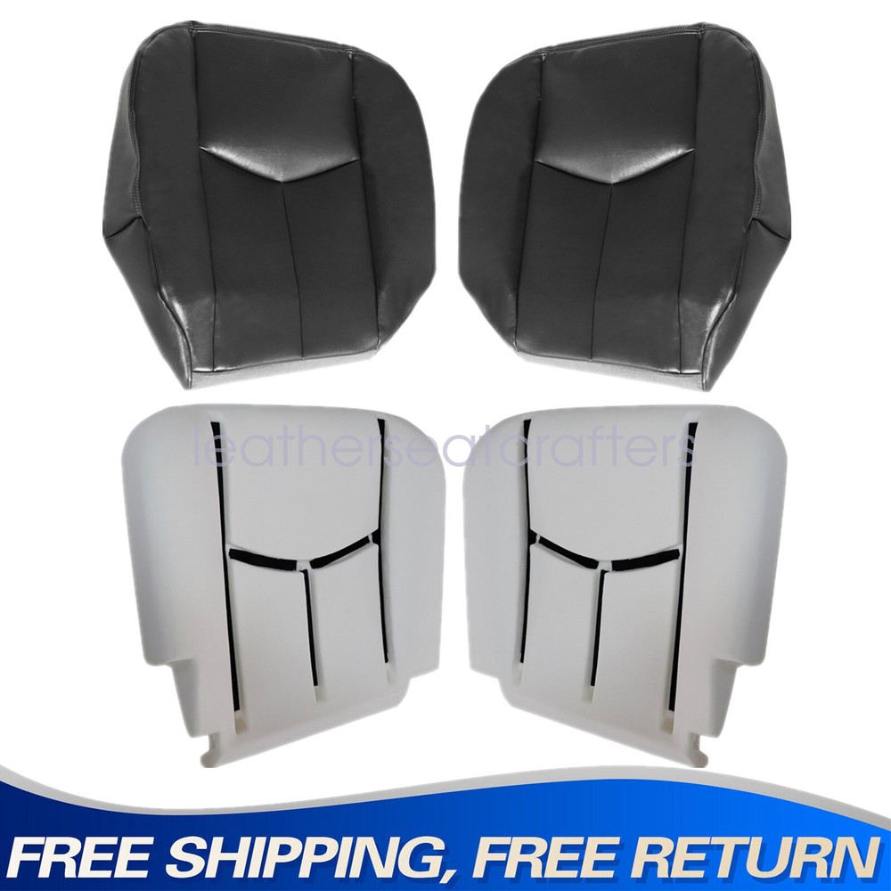 Driver & Passenger Bottom Seat Cover & Foam Fits 2003-2006 Chevy Tahoe Suburban