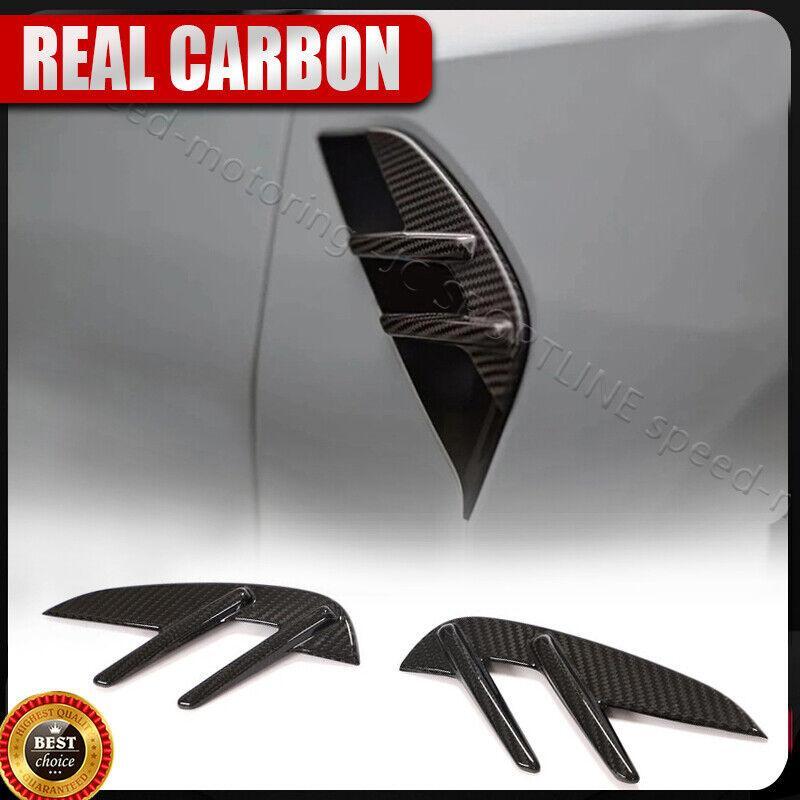 For BMW 3Series G80 M3 2021-23 DRY CARBON FRONT FENDER SIDE VENT COVER TRIM WING