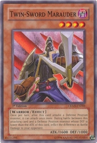 Twin-Sword Marauder - CRMS-EN006 - Common - 1st Edition x3 - Lightly Played