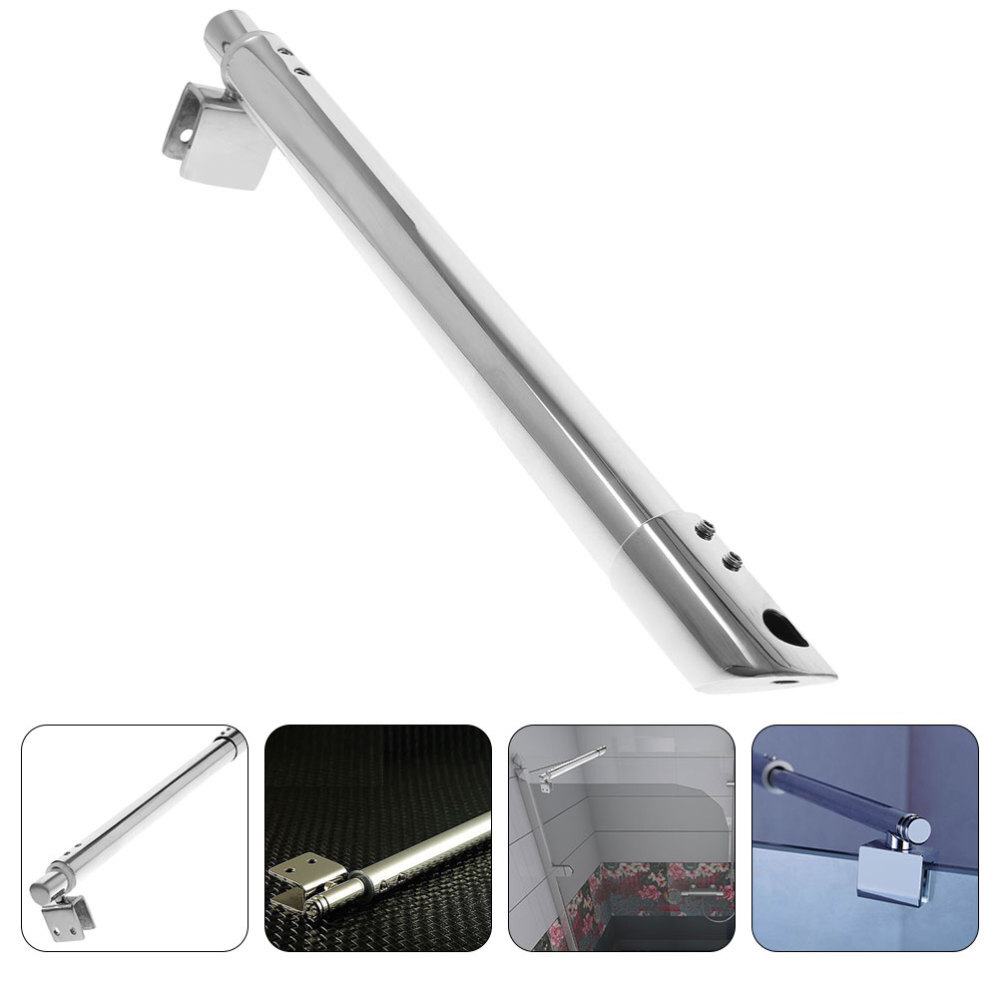 Shower Bench Brackets Fixed Glass Door Pull Rod Great Looking Support Bar