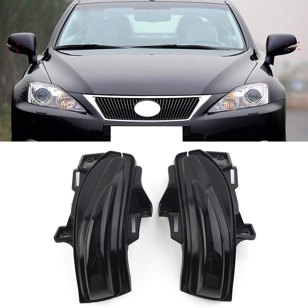 US Dynamic Turn Signal Rearview Mirror Blinker Lamp for Lexus IS Models