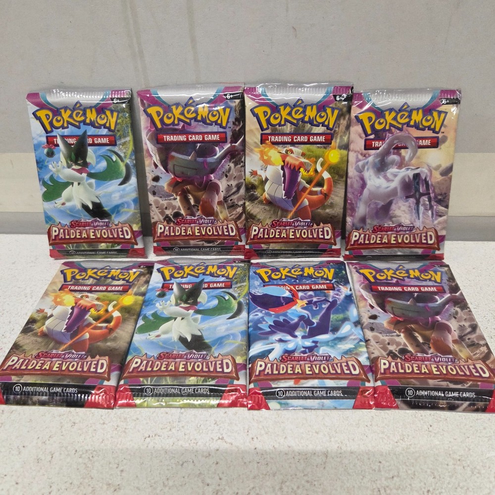 Pokemon TCG Bundle Of 8 Scarlet & Violet Paldea Booster Packs New & Sealed
