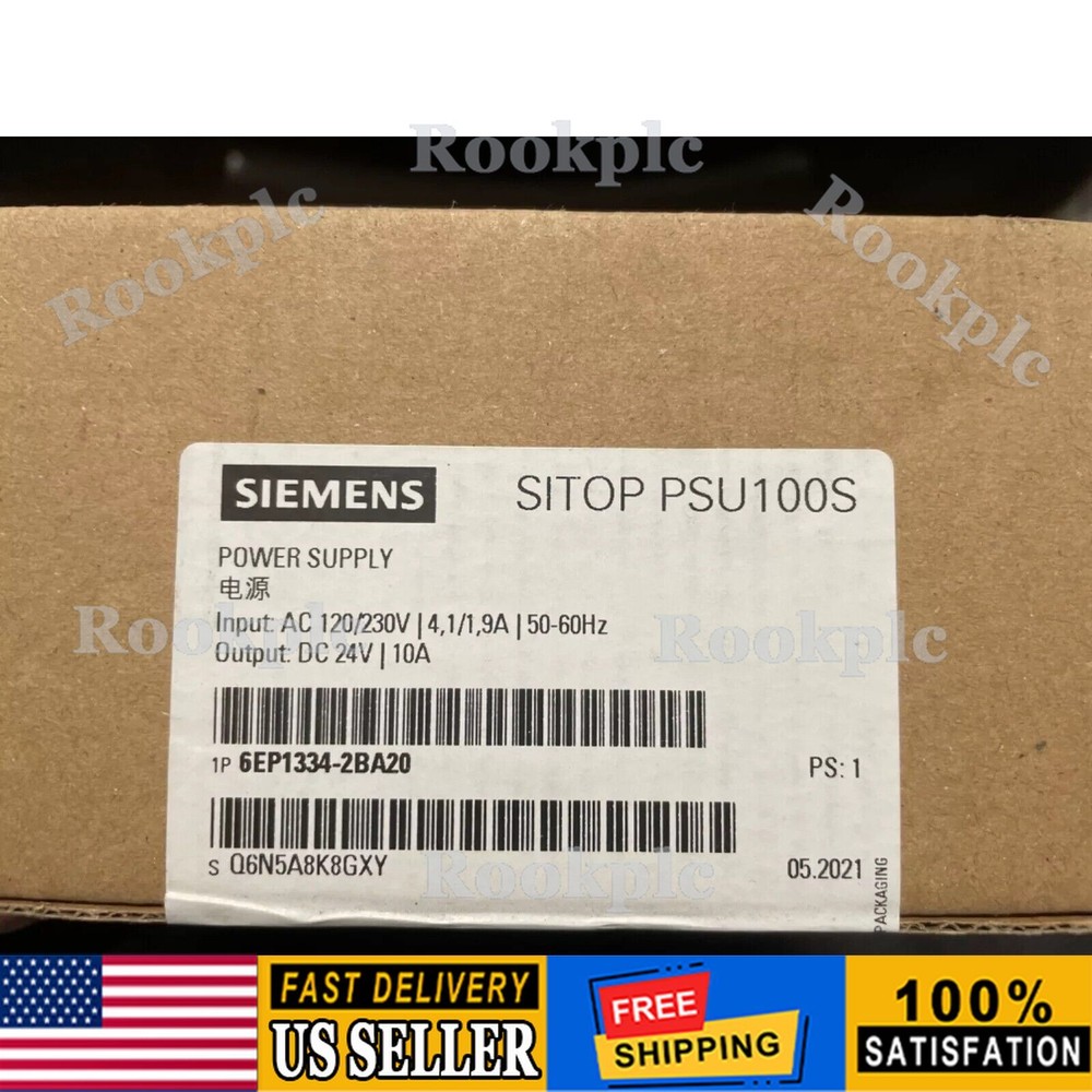 New Siemens 6EP1334-2BA20 SITOP PSU100S Stabilized Power Supply 6EP1 334-2BA20