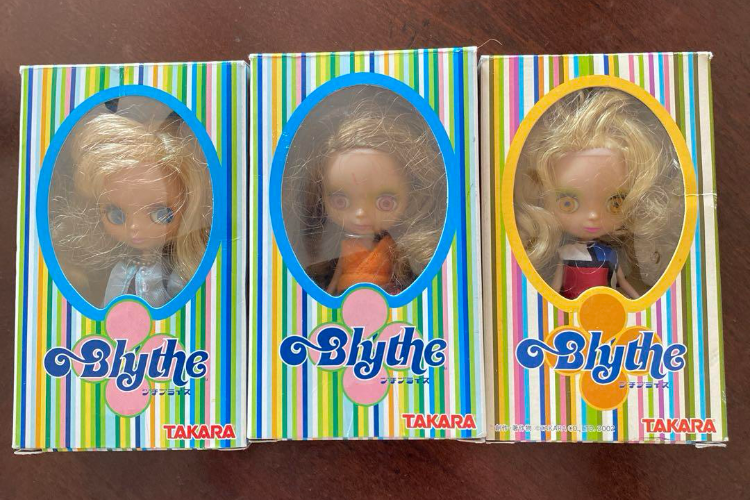 Vintage 2002 Petit Blythe Perfect Sunday Bohemian Mondrian Lot of 3 from Japan
