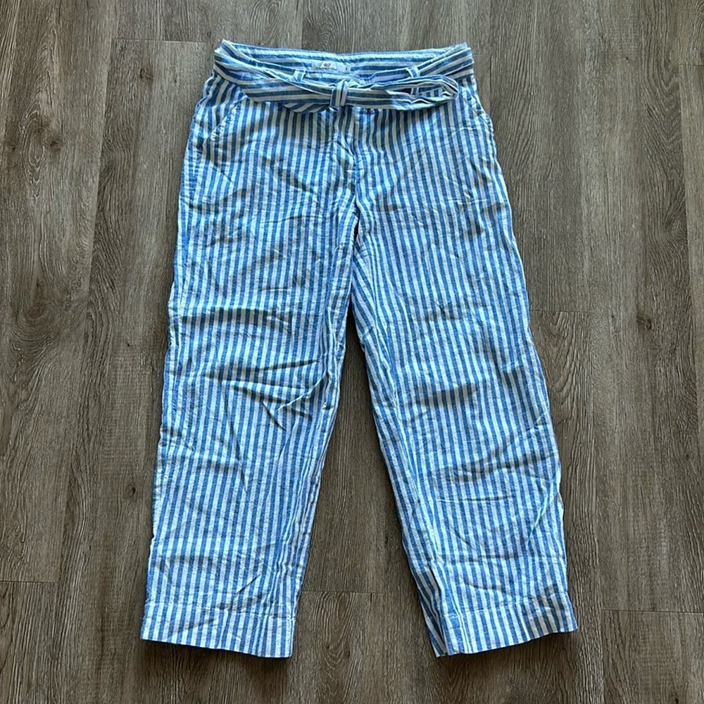 Vineyard Vines Striped Linen Blend Catamaran Pants