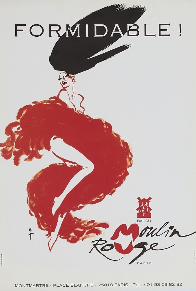 René Gruau, 1980s - GREAT - Original Vintage Poster