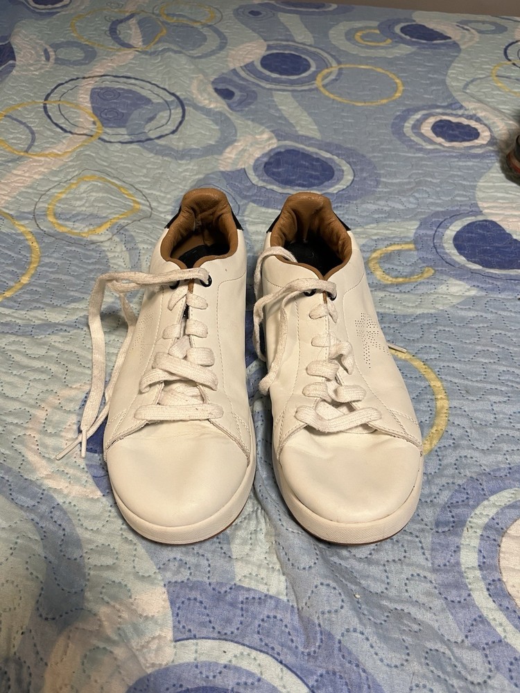 Kuru Roam Classic Court Womens Size 9.5 White Athletic Leather Shoes Sneakers