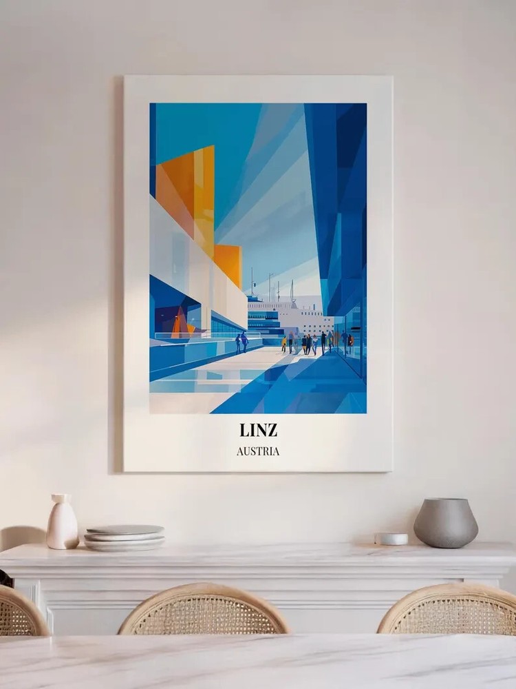 Explore Linz Austria Travel with Stunning Poster Art